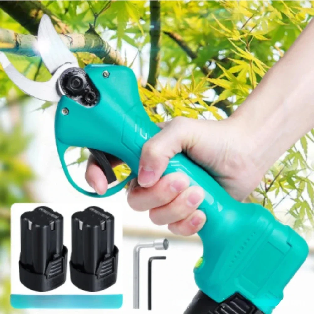 

%A 21V Cordless Electric Shear Pruner Brushless Efficient Garden Scissor Bonsai Pruning Tree Branches Cutter with Makita Batter
