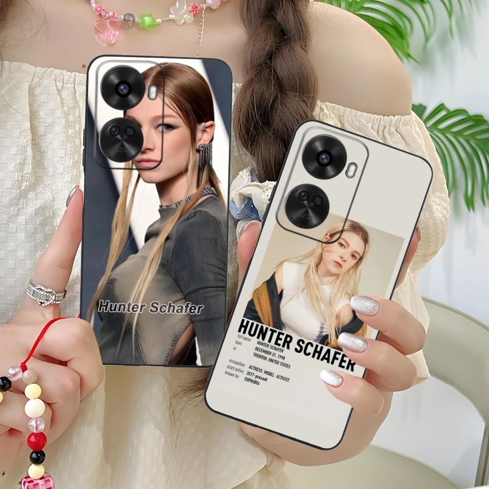 Hunter Schafer Cool Mobile Cell Phone Case for Huawei Nova 12 11 10 9 8 7 Pro SE 5G Black Soft Phone Cover Shell