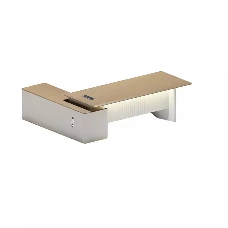 High-end business manager table simple modern office president table supervisor table with light new model