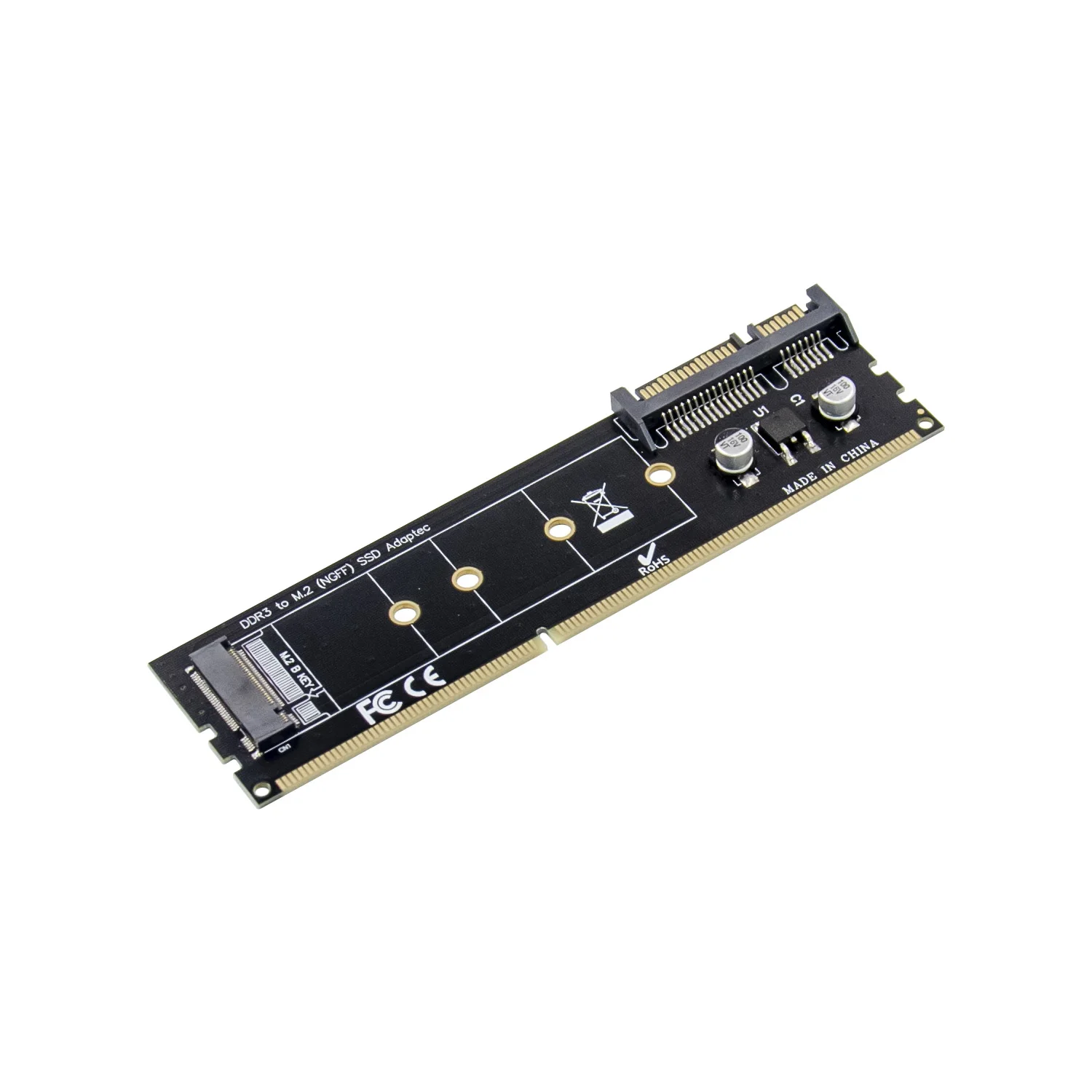 Sunweit ST520 ホットセール ミニ PCIe M.2 SSD アダプター DDR2 DDR3 DDR4 PCIe NVME Mキー アドオンカード Bキー M.2 アダプター