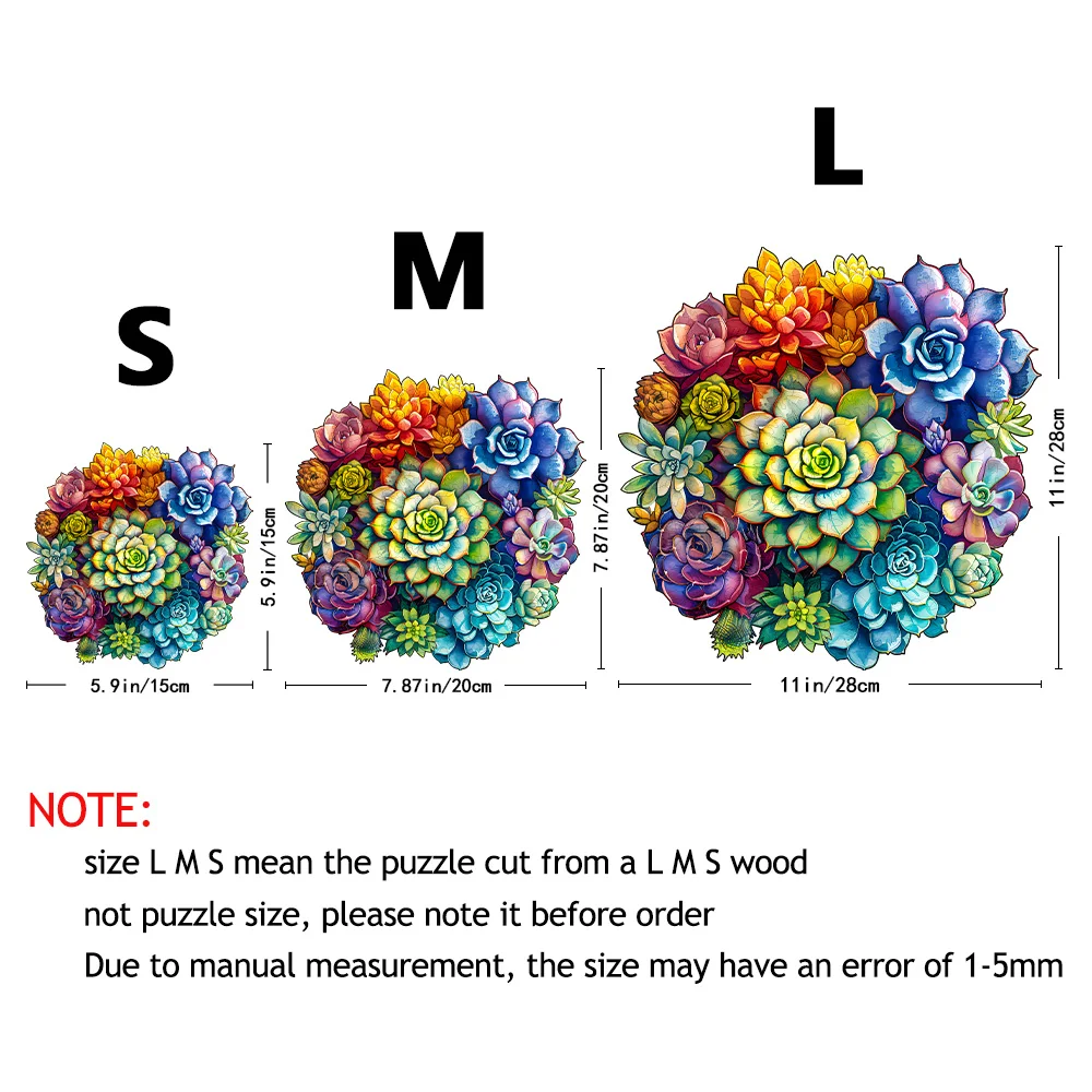لغز خشبي نبات عصاري ، لعبة تعليمية محمولة ، نشاط عائلي ممتع ، تخفيف التوتر ، التنمية الفكرية