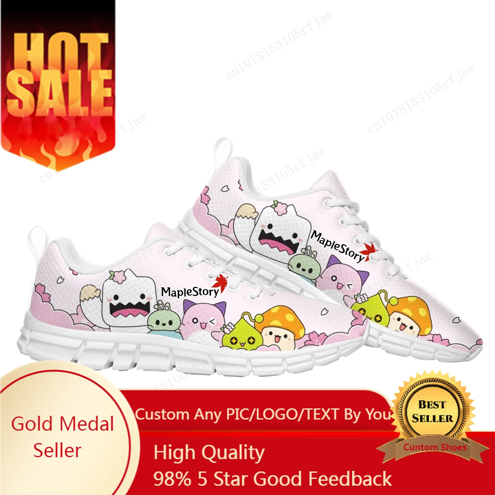 

Maplestory Sports Custom Shoes Hot Cartoon Game Men Women Teenager Sneaker Fashion Tailor Made Couple Built Shoes