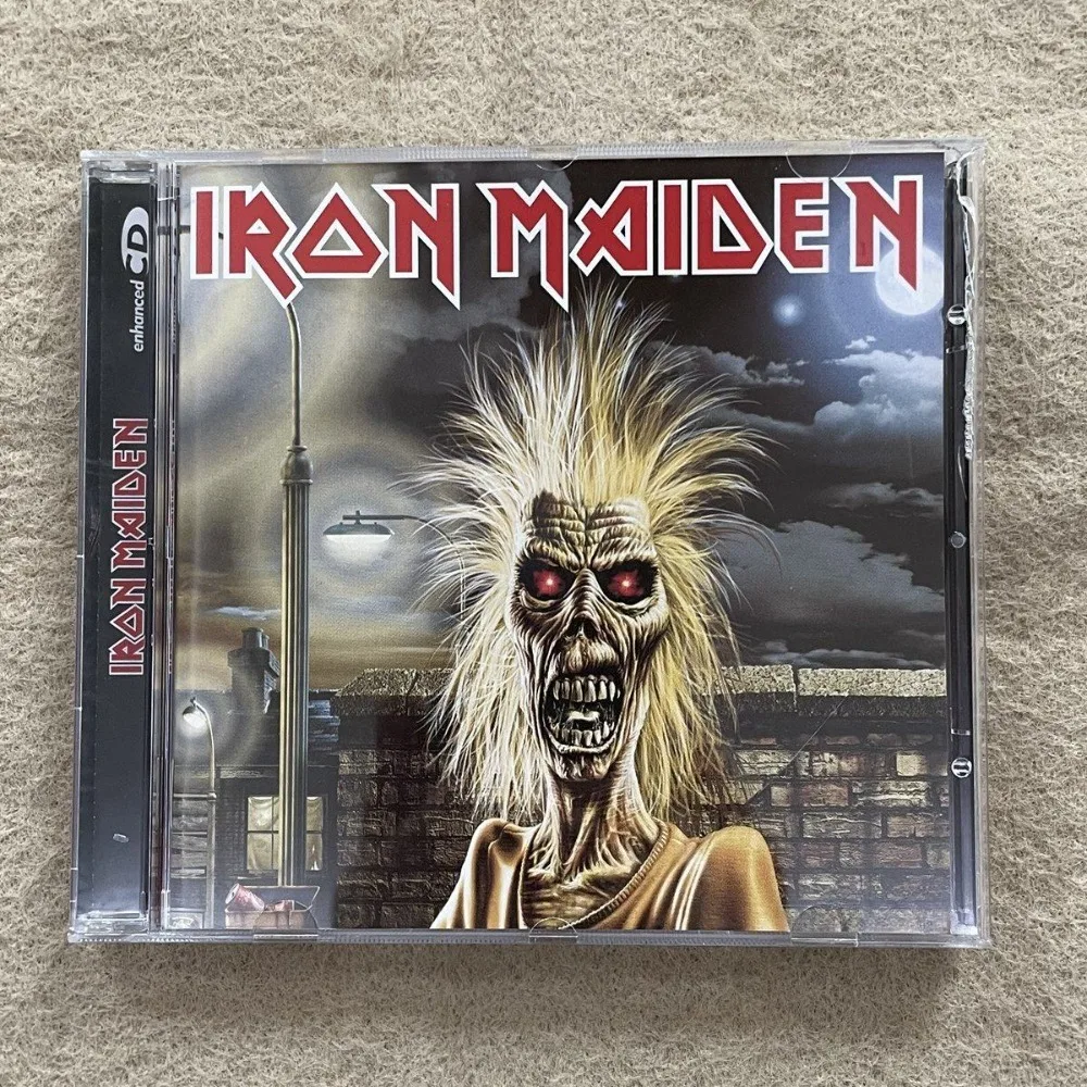 

Iron Maiden Self-Titled CD Album | Classic British Heavy Metal Tracks | Car & Home Audio for Rock Enthusiasts