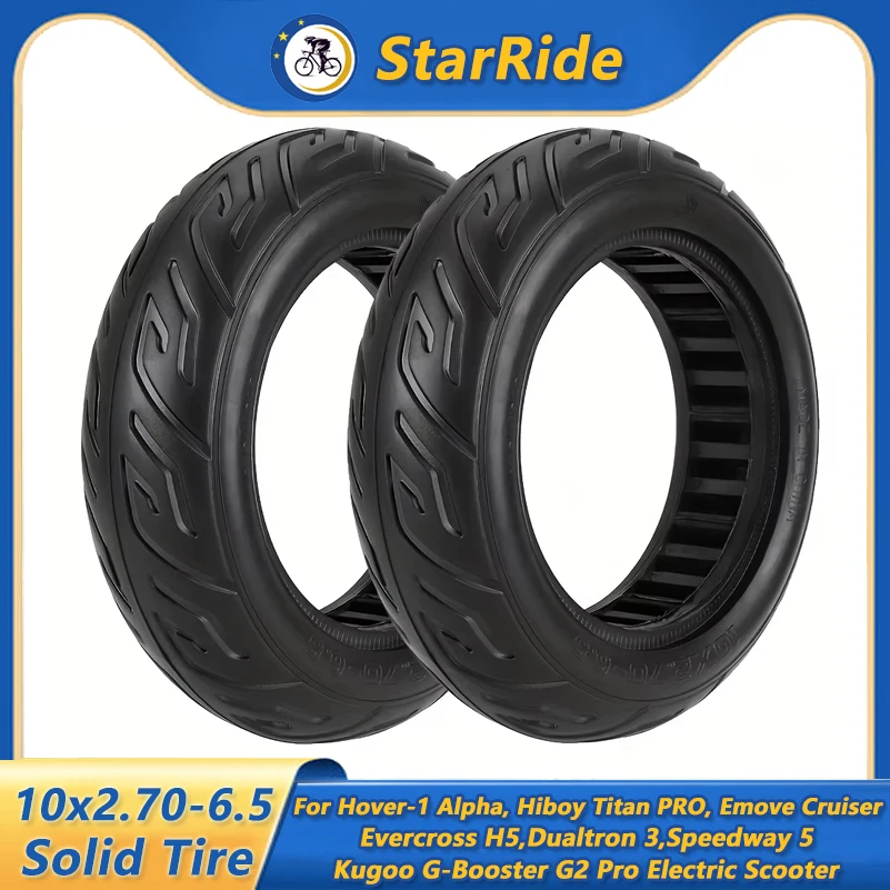 

Сплошная шина 10x2,70-6,5, для Dualtron 3 Speedway 5 Dualtron 3 Speedway 5 Kugoo G-Booster G2 Pro 70/65-6,5, детали бескамерных шин