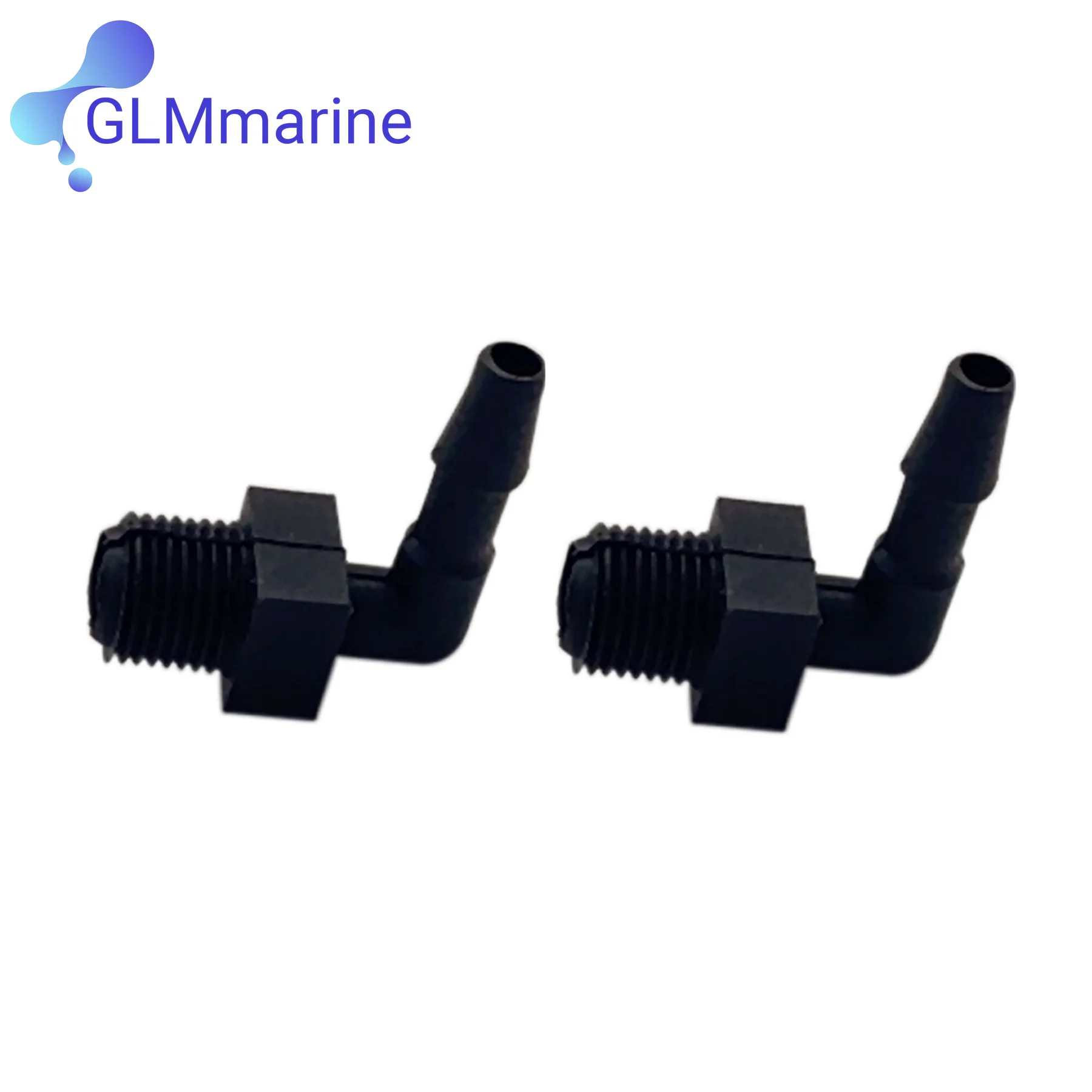 2Pcs 0321886 For OMC Telltale Elbow 321886 Johnson Evinrude BRP Intake Pee Hose Elbow Replace 321886 Sierra S18-3290