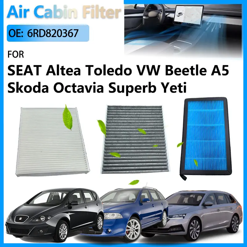 

HEPA Car Activated Carbon For SEAT Altea Toledo Mk3 5P Skoda Octavia 2 Combi Superb 2 Estate Yeti Volkswagen Beetle A5 6RD820367