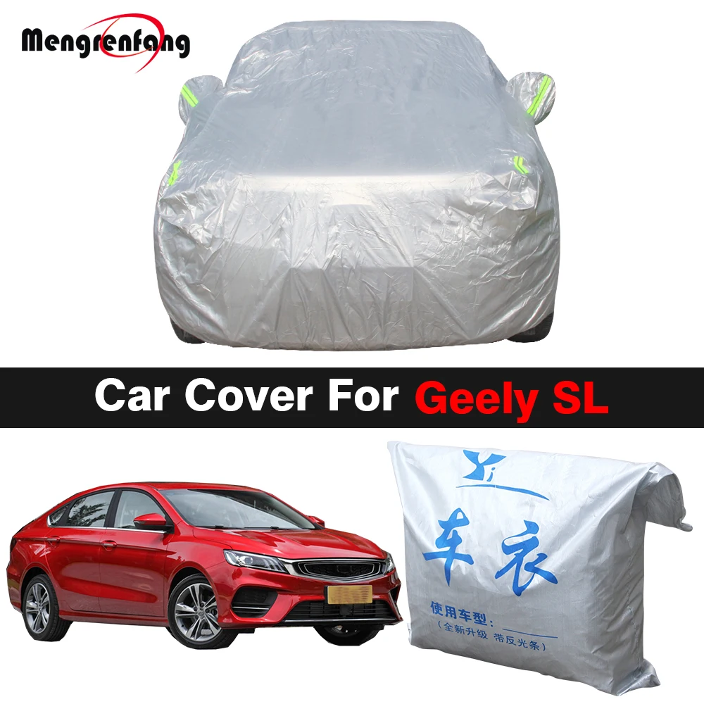 

Full Car Cover Auto Indoor Outdoor Anti-UV Sun Shade Rain Snow Dust Resistant Cover For Geely Emgrand SL Binrui Bin Rui