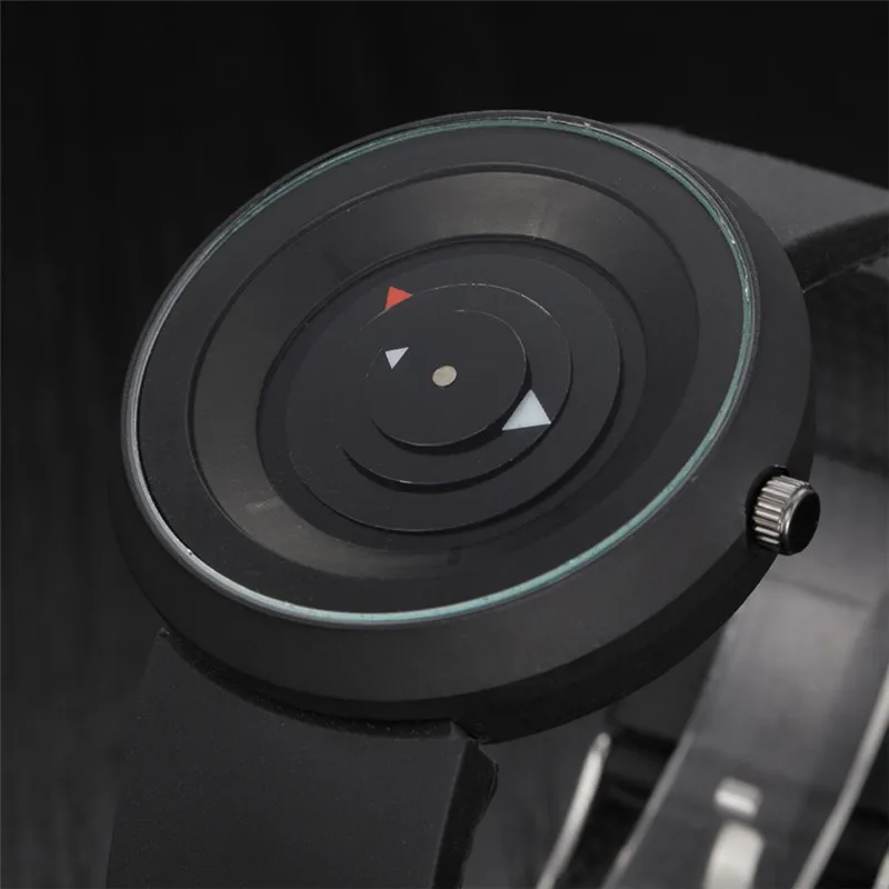 Students Unique Designer Watches Men Fashion Casual Rubber Band Quartz Cheap Watch Black Erkek Barato Saat Relogio Masculino