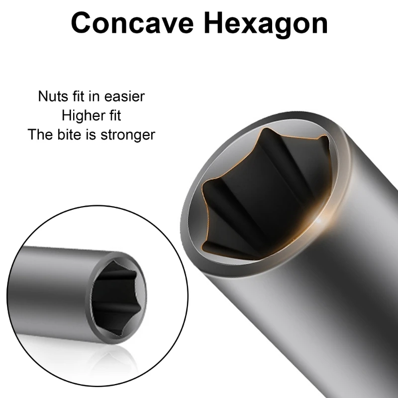 10/15 قطعة محولات مقبس التصادم تمديد مجموعة محولات الحفر المقبس 1/4Hex M4YD