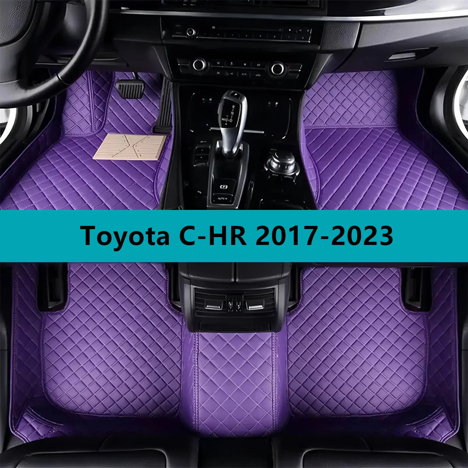 

Полный комплект автомобильных ковриков для Toyota C-HR 2017-2023, кожаные коврики для автомобилей, коврики, ковры