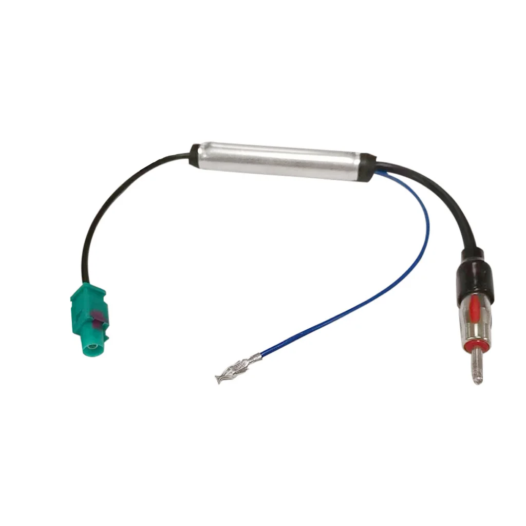 Autoradio-Antenne AM/FM Audio Radio Signalverstärker Dual Fakra zu DIN RF Radio Antenne Antennenadapterkabel für VW Audi Skoda – Detail 4