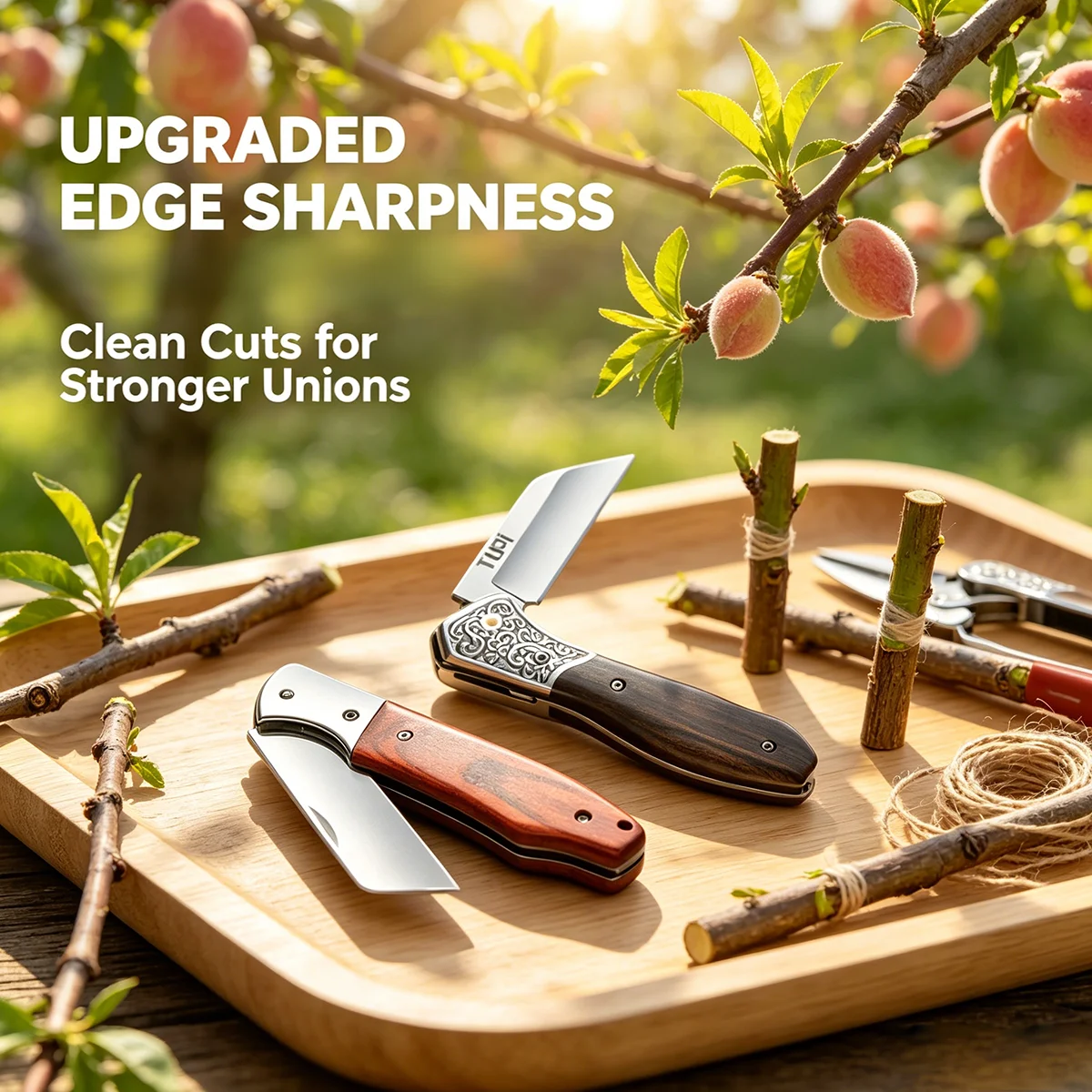 Budding Grafting Knife, Folding Knife For Garden Fruit Trees, Super Sharp Blade For Precise Branch Grafting & Budding