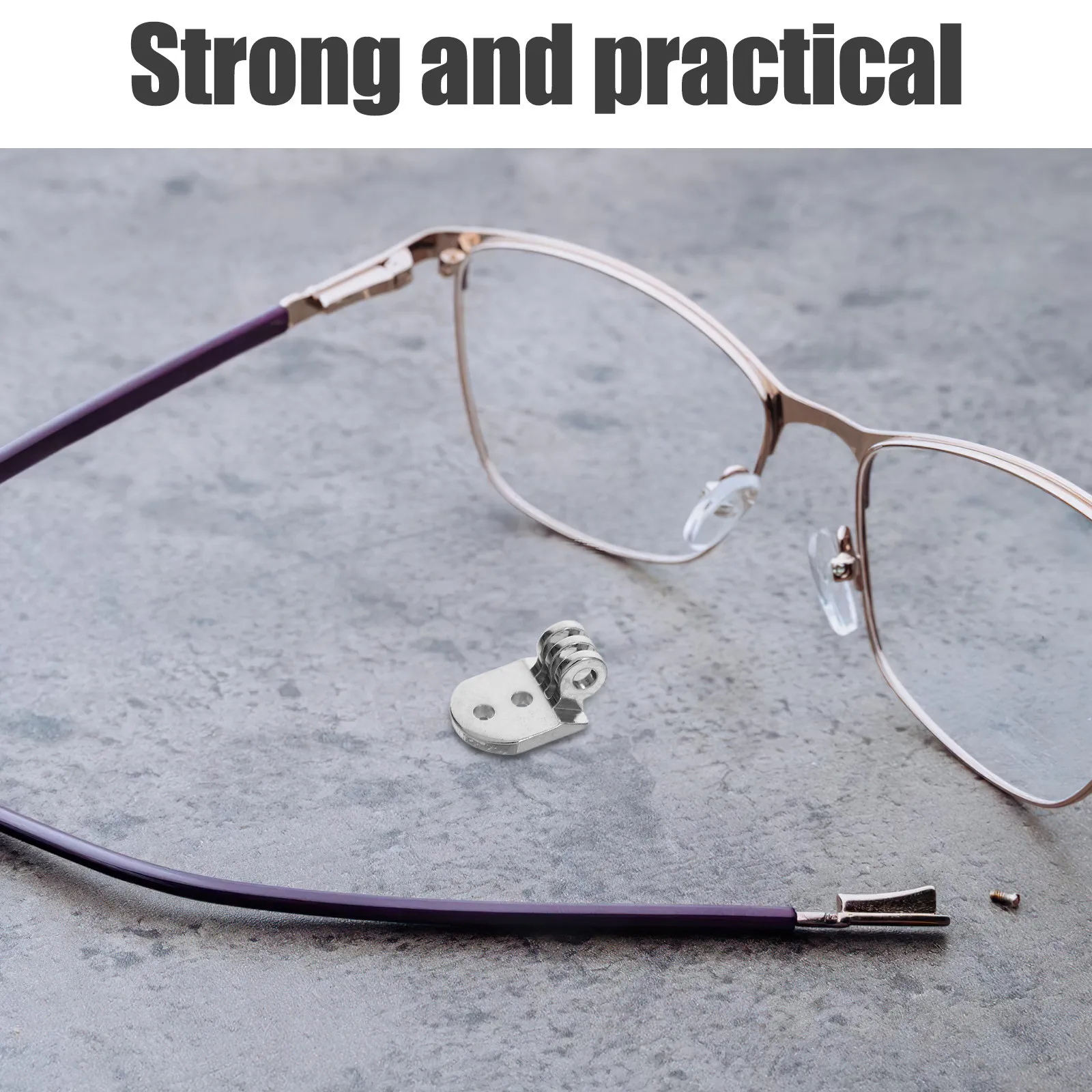 10 Sets Glasses Eyeglass Hinge Repair Parts Hinges Frame Tightener Accessories Repairing Replacement