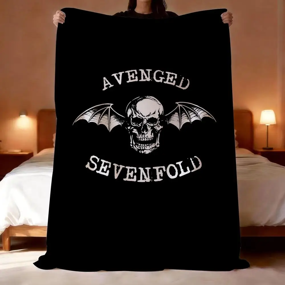 Metal Band Avenged Sevenfold Throw Short Plush Throw Blanket Soft Skin-Friendly Multi-Scene Home Office