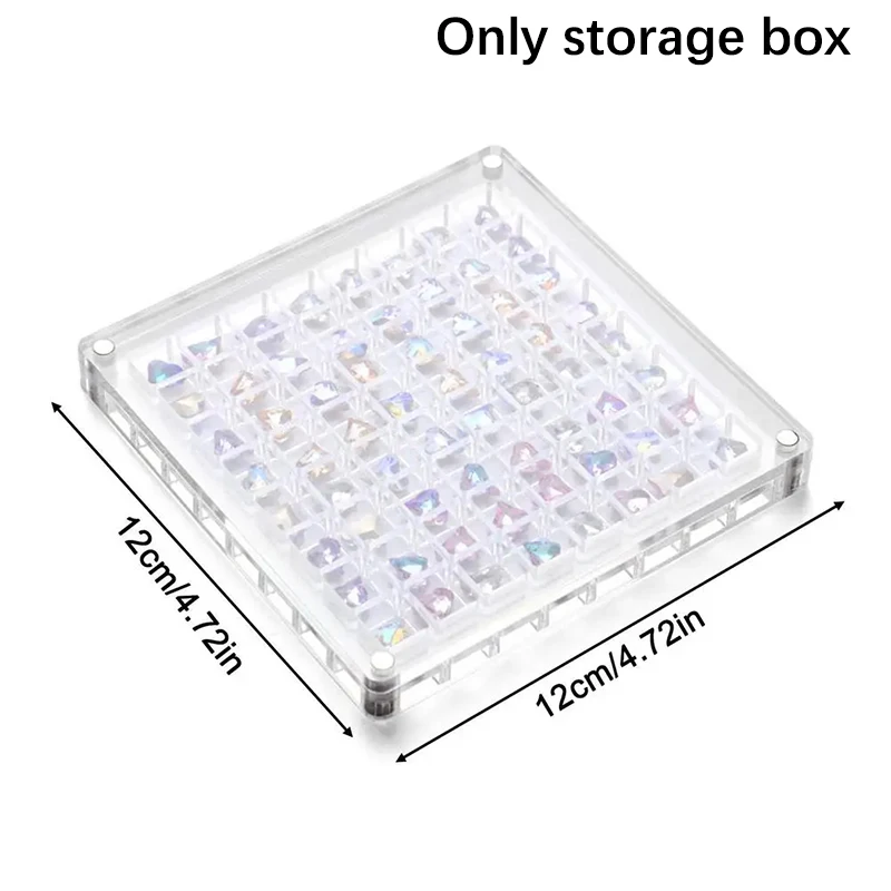 Acrylic Magnetic Seashell Display Box Seashell Clear Starfish Trinket Organizers 36/64/100 Grids Mini Seashell Storage Box
