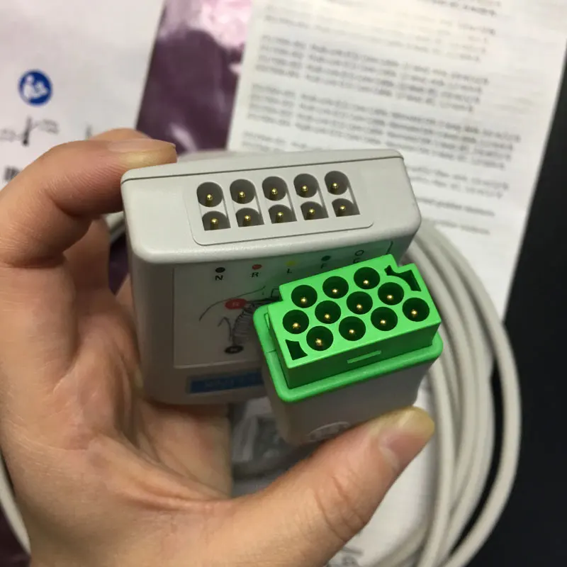 สำหรับ GE MUlti-Link ECG Care สาย3/5-ตะกั่ว/ESU IEC 3.6M/12ฟุต2022948-002