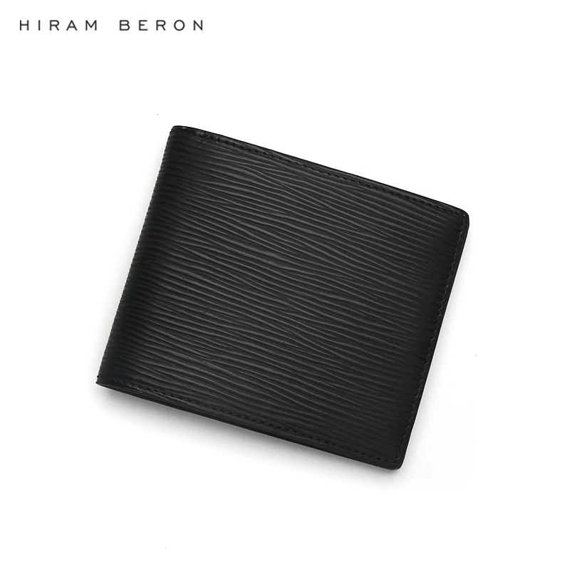 Hiram Beron Custom Name Men Bifold Wallet EPI Leather Dress Style Luxury Products Gift for Friend Dropship
