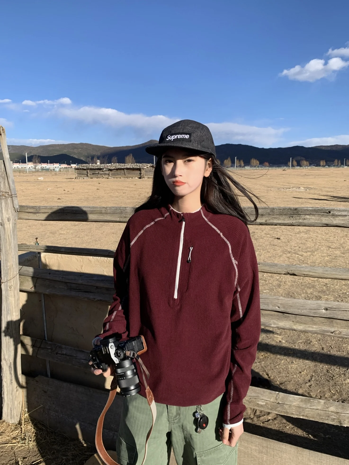 

Ретро-американская спортивная футболка с длинным рукавом для активного отдыха, быстросохнущая, для велоспорта, осенняя, свободного кроя, из смесового полиэстера