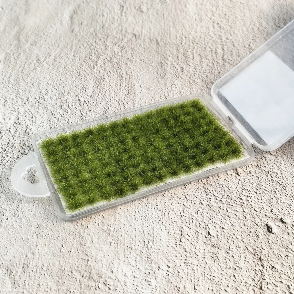 مع لاصق خلفي DIY صغير للمناظر الطبيعية الصغيرة العشب معنقدة نموذج المناظر الطبيعية طاولة الرمل بناء الديكور محاكاة ديوراما