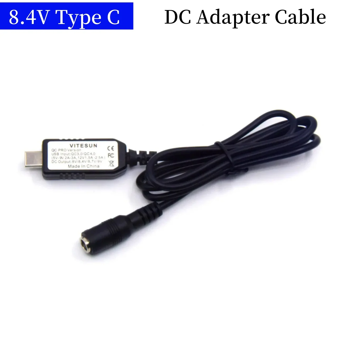 

8.4V type C Power Bank Adapter DC Fmale for Male Spring Cable Fake Battery DMW-DCC12 BLC12 DCC8 BLF19 NP-FW50 FZ100 LP-E6 DR-E6