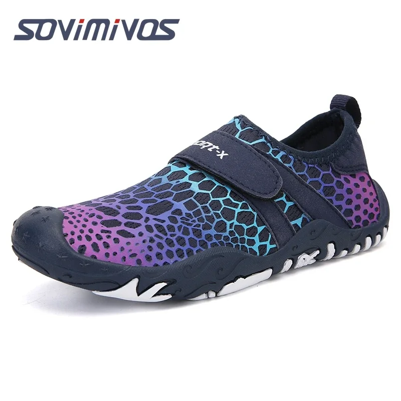 Kids Trail Running Shoes, Lightweight Athletic Zero Drop Barefoot Shoes Non Slip Outdoor Walking Minimalist Shoes Saguaro Child