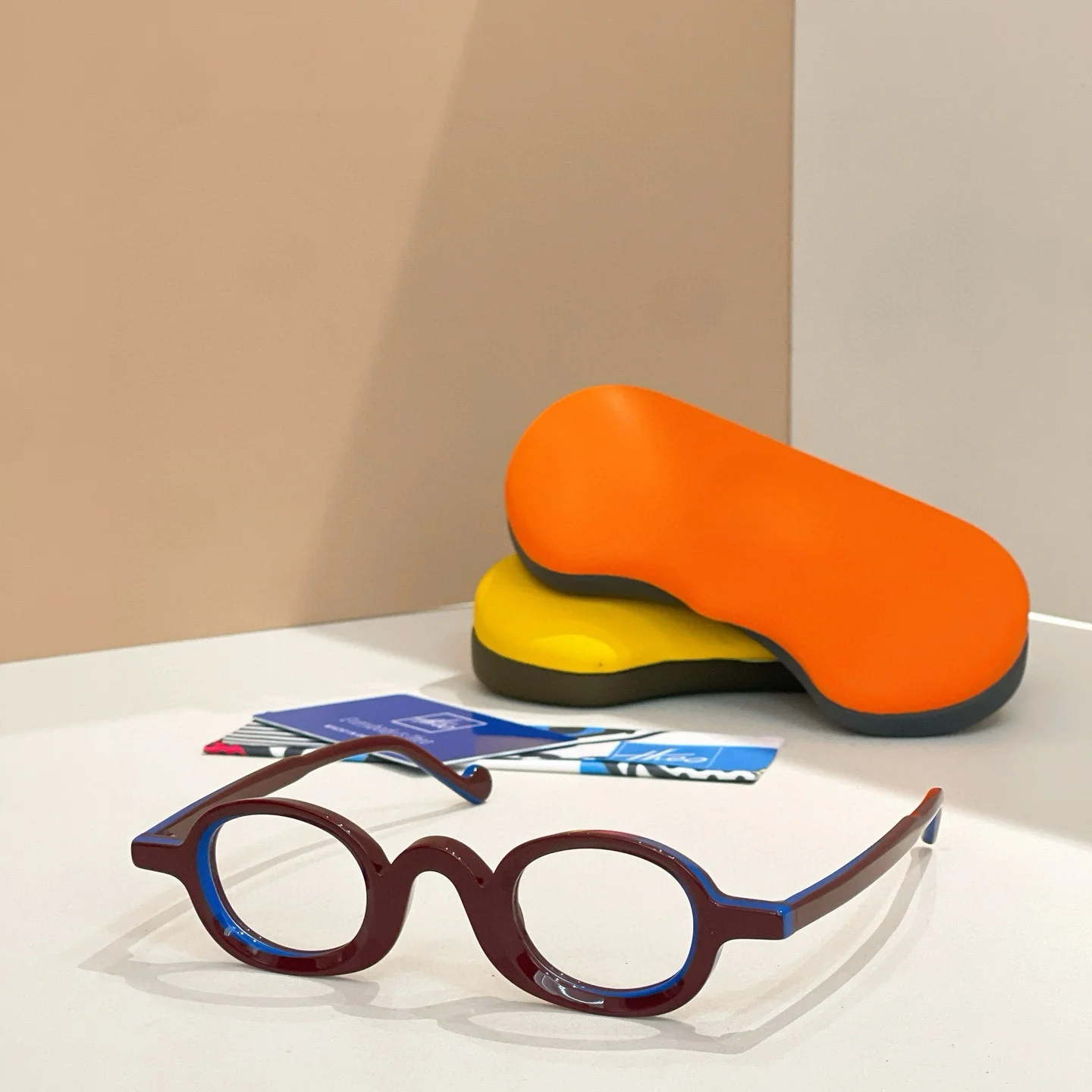 

Belight Optical Italy Acetate Handmade Quality Belgium Design Women Men with Case Eyeglasses Eyewear Frame rou