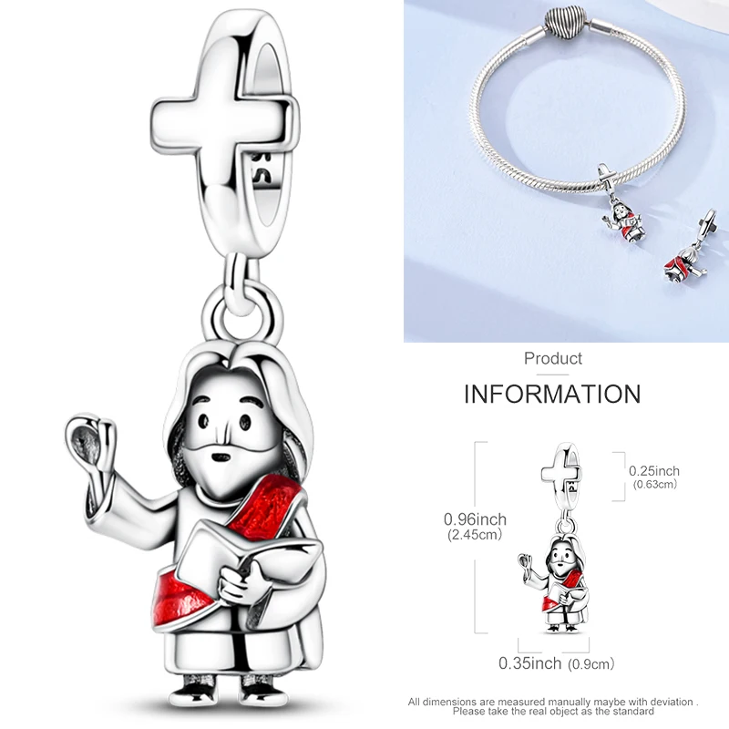Neuer Russischer Matroschka-Anhänger aus 925 Sterling Silber, Russische Matroschka-Perle, Passend für Armbänder, DIY Damenschmuck Geschenk 2026 – Detail 16