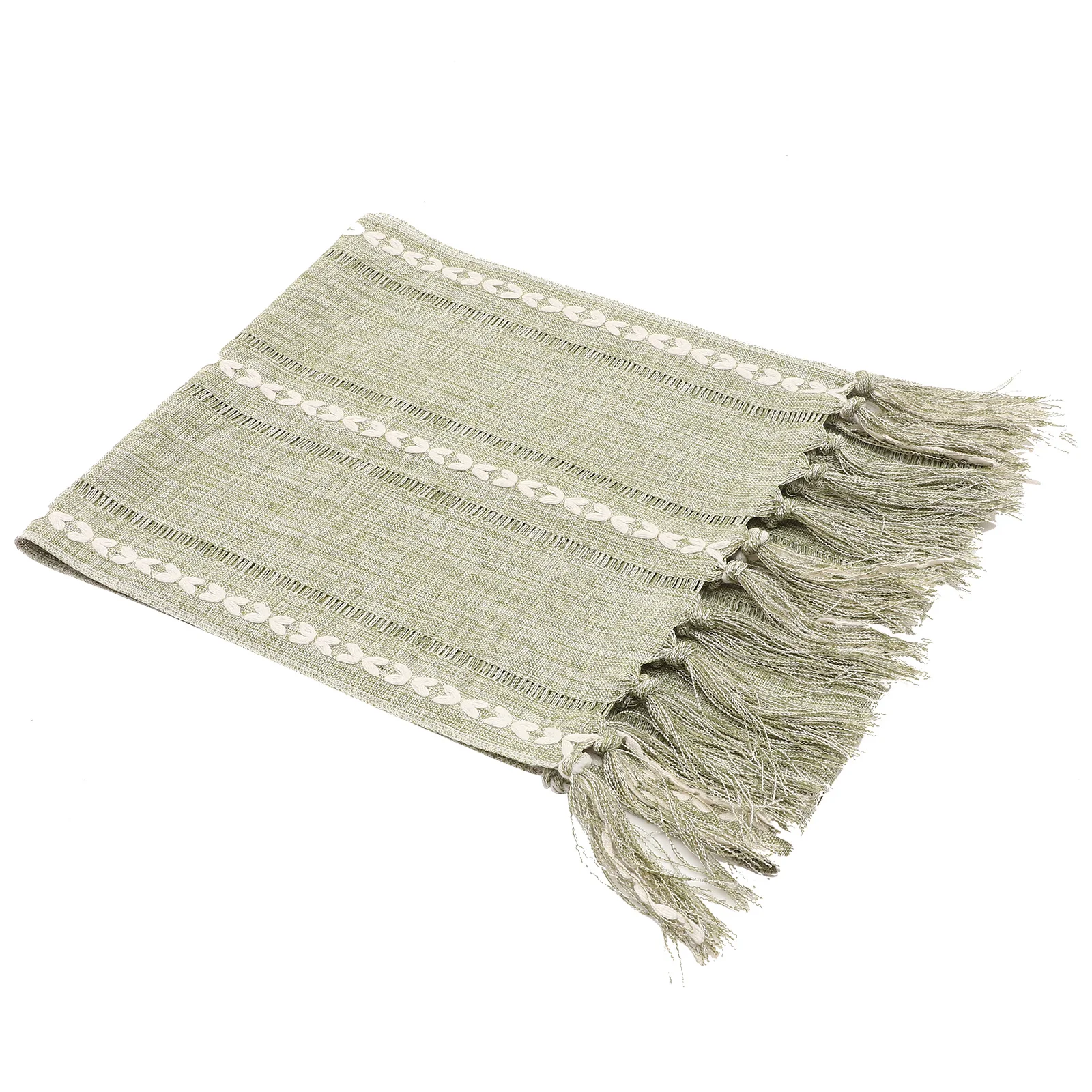 

Vintage Tassel Table Runner Decorative Fall Party Tablecloth for Dining Buffet Wedding Home Decor Rustic Long Table Cover