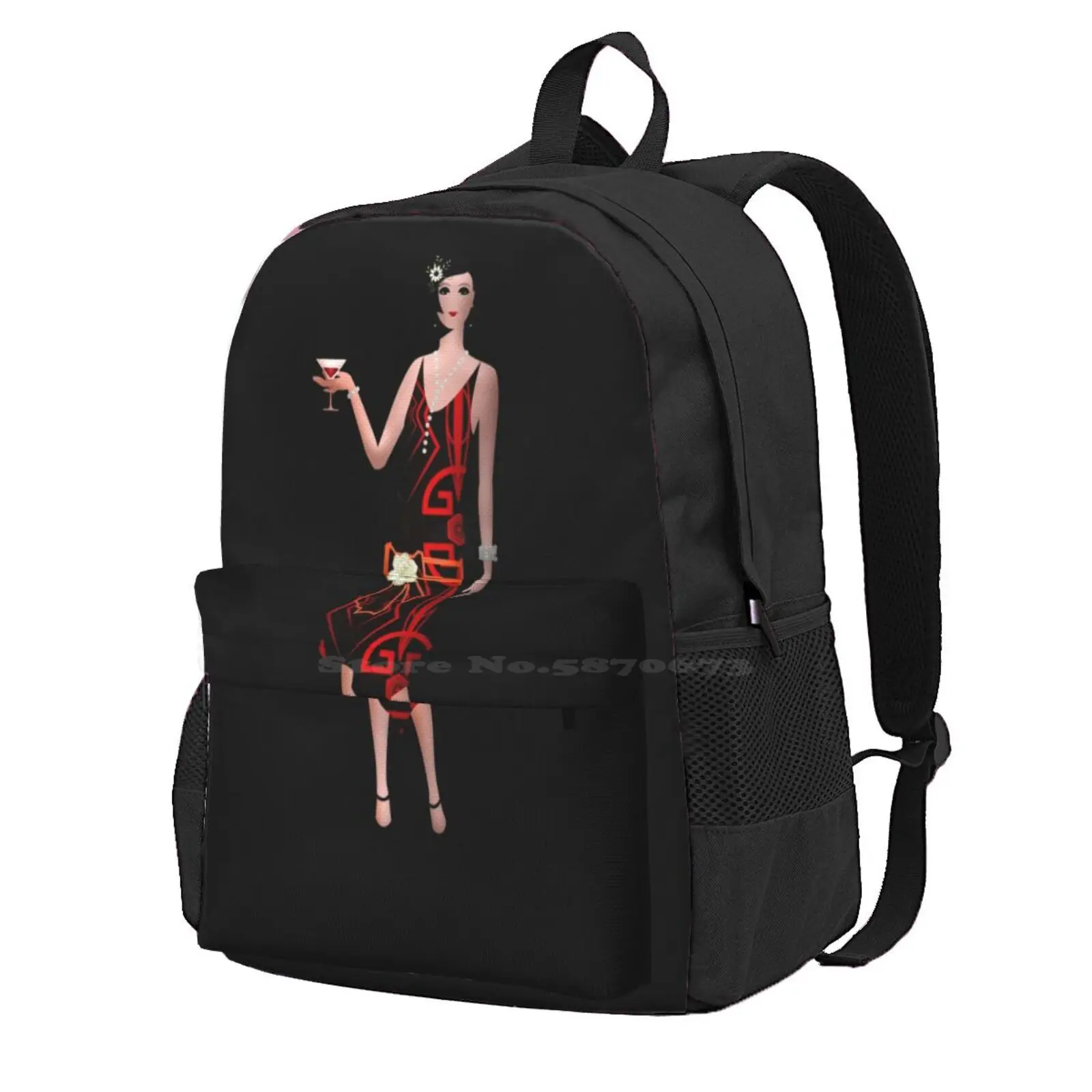 Gatsby Flapper - 1920S Vintage Fashion Hot Sale Schoolbag Backpack Fashion Bags Gatsby Flapper 1920S Vintage Fashion Style