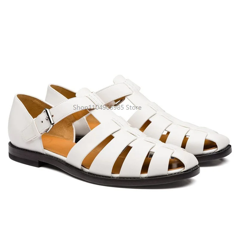 

Summer Men's Sandals Leather Dress Shoes Outdoor Soft Pointed Formal Men Wedding Sandals Classic Light Slippers Sandals Sneakers