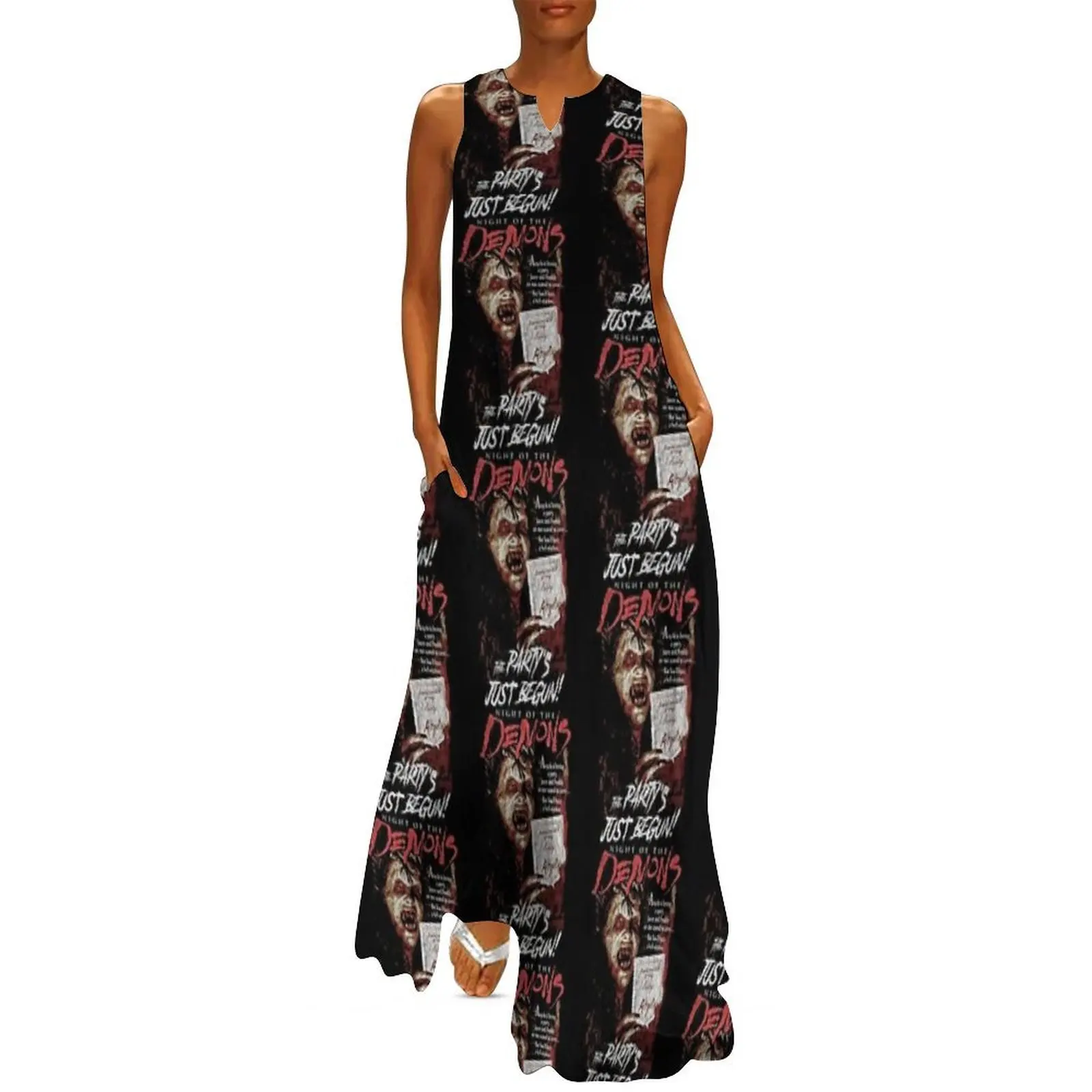 

Night Of Thé Démons, Horror, 80s Horror Long Dress womens clothing clothes for woman summer clothes
