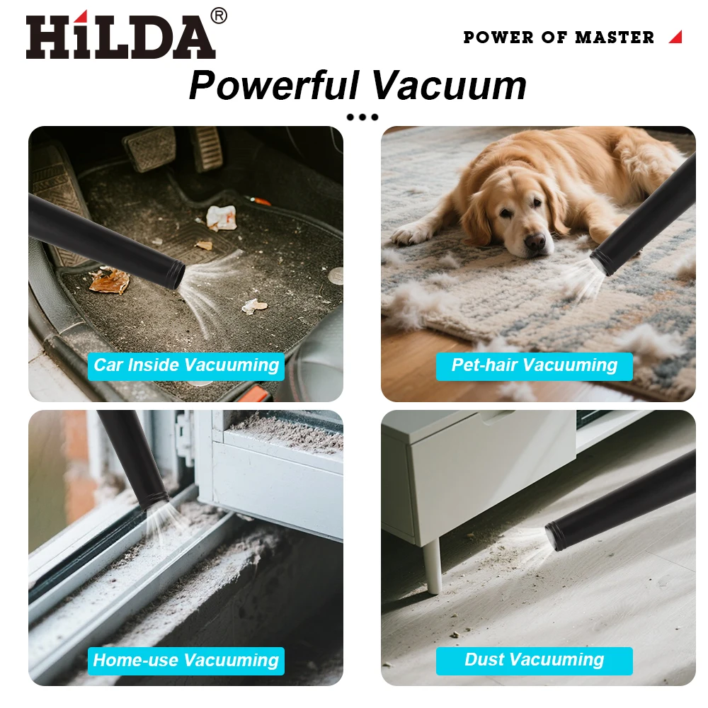 هيلدا اللاسلكي منفاخ الهواء الكهربائي 2 في 1 منفاخ الهواء يده ورقة الكمبيوتر مجمع الغبار الأنظف لماكيتا 18 فولت بطارية منفاخ