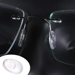 Sunglasses Glasses Accessories Clear Oval Eyeglass Nose Bracket Anti-drop Replace Anti-slip Nose Support Screw Free Transparent