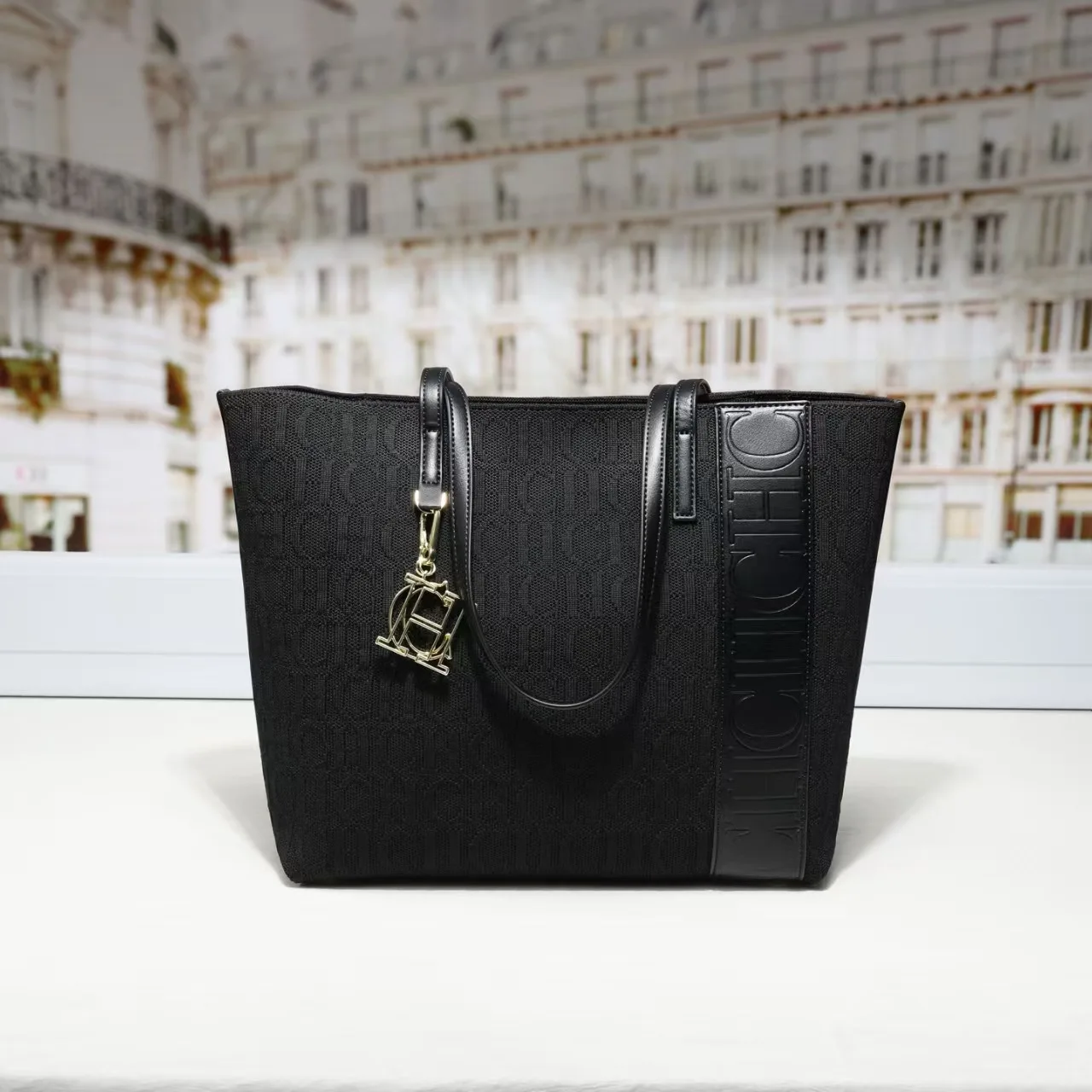 CHCH New Designer Tote Purse 2026 Fashion Lightweight Flying Knit Fabric Big Capacity Shoulder Bag Versatile