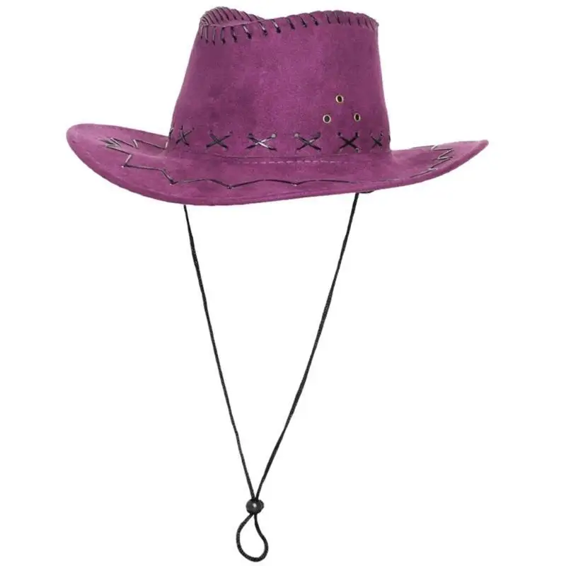 

39BD Classical Fedoras Hat Wide Brimmed Western Cowboy Hat Stitching for Vacations