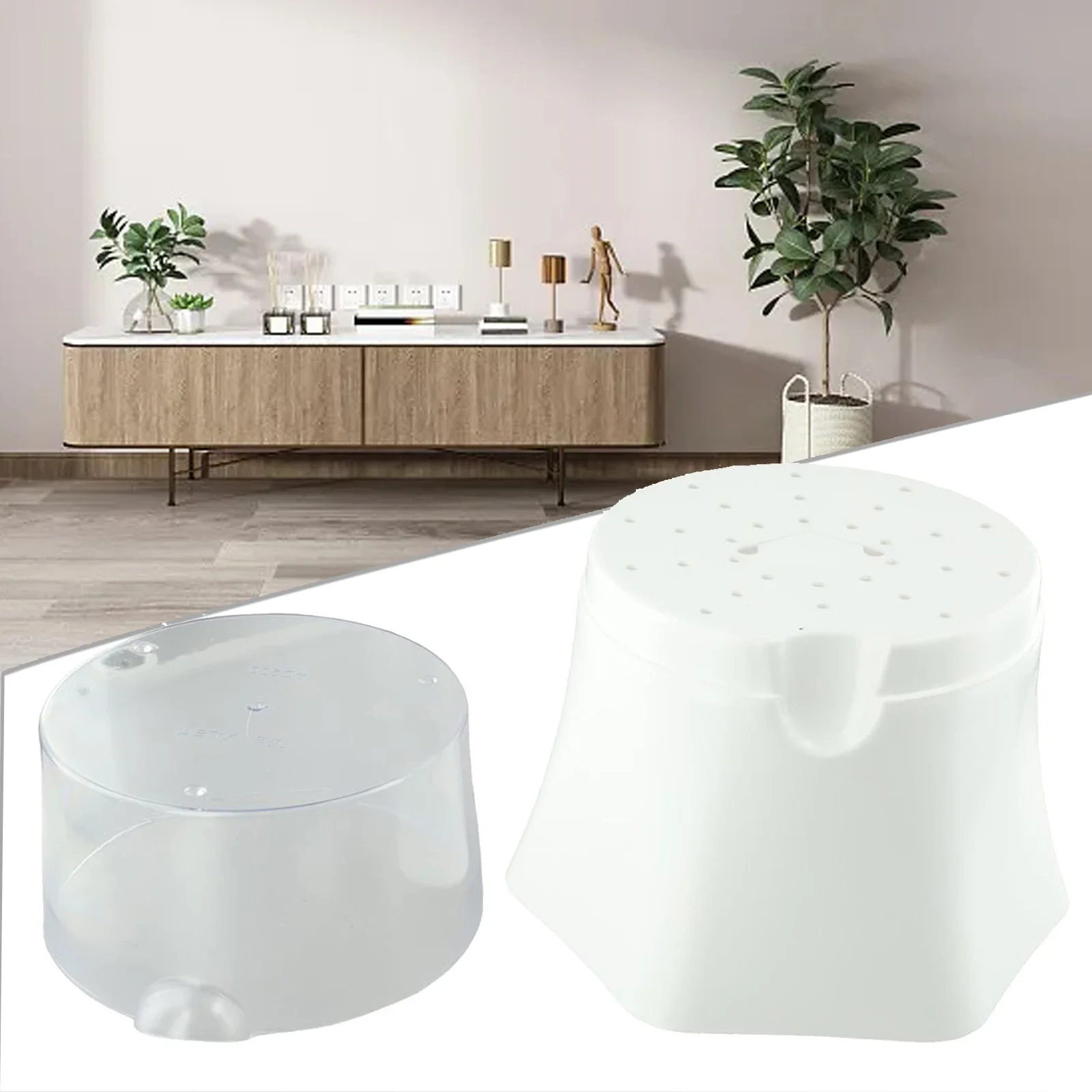 

For Balcony Plant Pot Fresh Style S/M/L Garden Transparent Washable Water-saving Decor Home Self-Watering Plastic