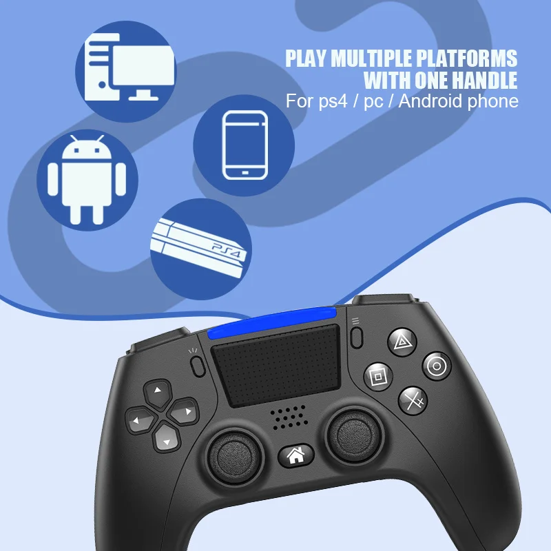 Top Joystick For PS4 Controller Bluetooth Compatible Wireless Console For PLAYSTATION 4 Control Gamepad for PC Android