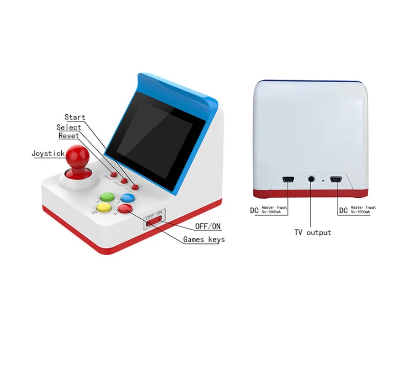 Drop Shipping A6 mini arcade retro arcade portable game console NES nostalgic FC can be online double play