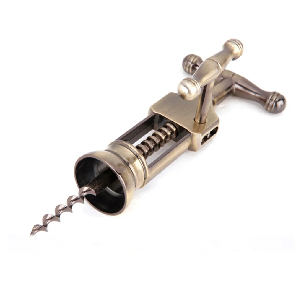 

Wine Bottle Opener Solid Zinc Alloy Red Wine Opener with Ergonomic Handle Smooth Cork Remover for Restaurant and Outdoor