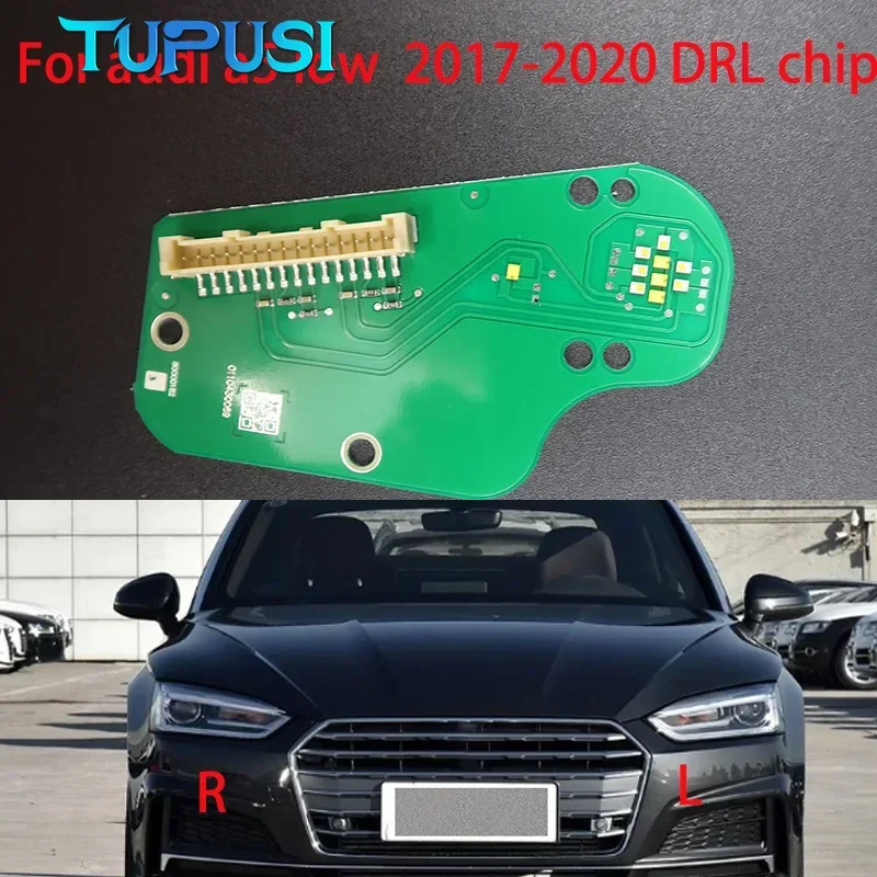 

white Angel Eyes For Audi A5 2017-2020 car LOW headAngel Eyess DRL chip Ballast chip circuit board Angel Eyes source board mic