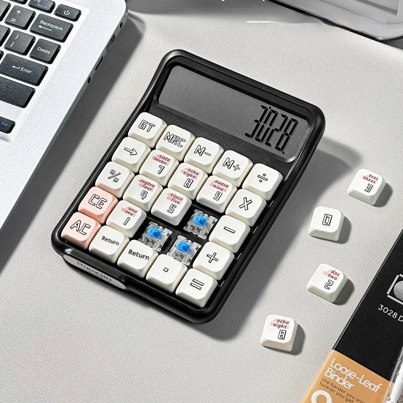 Mechanical Keyboard Calculator Green Axis High Value Mechanical Axis PC College Students Financial Accounting Office Dedicated