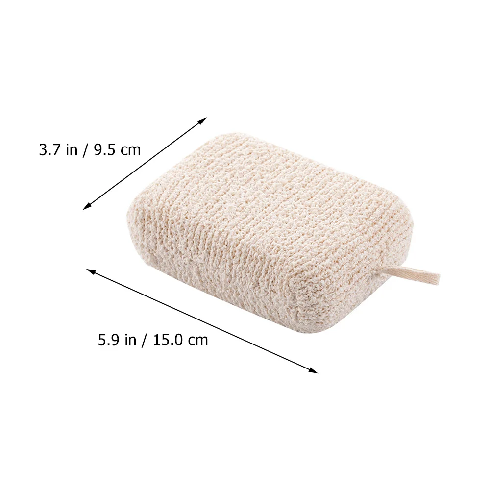 

2pcs Bath Sponge Soft Back Cleaning Shower Scrubber Gentle Non Irritating Exfoliating Body Accessories