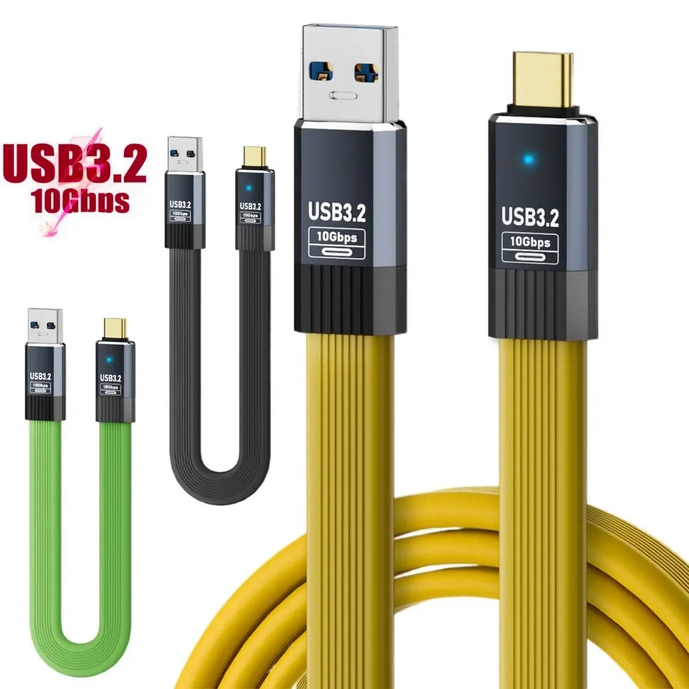 Male to Male USB3.2 Type-A to Type-C Cable Fast Charging 36W Data Line 20/50/100cm 10Gbps USB-A to USB-C Cord