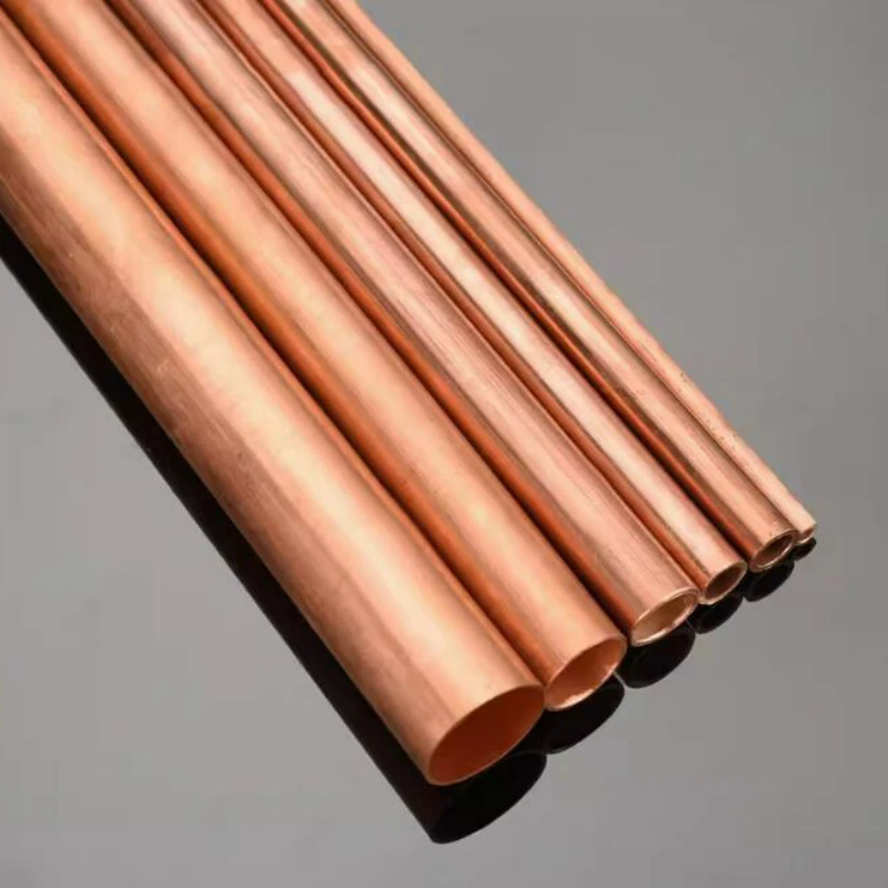 1pcs T2 Purple Copper Straight Pipe Outer Diameter 6/7/8/9/10/11/12/13/14/15mm Hollow Hard Copper Tube Wall Length 250mm