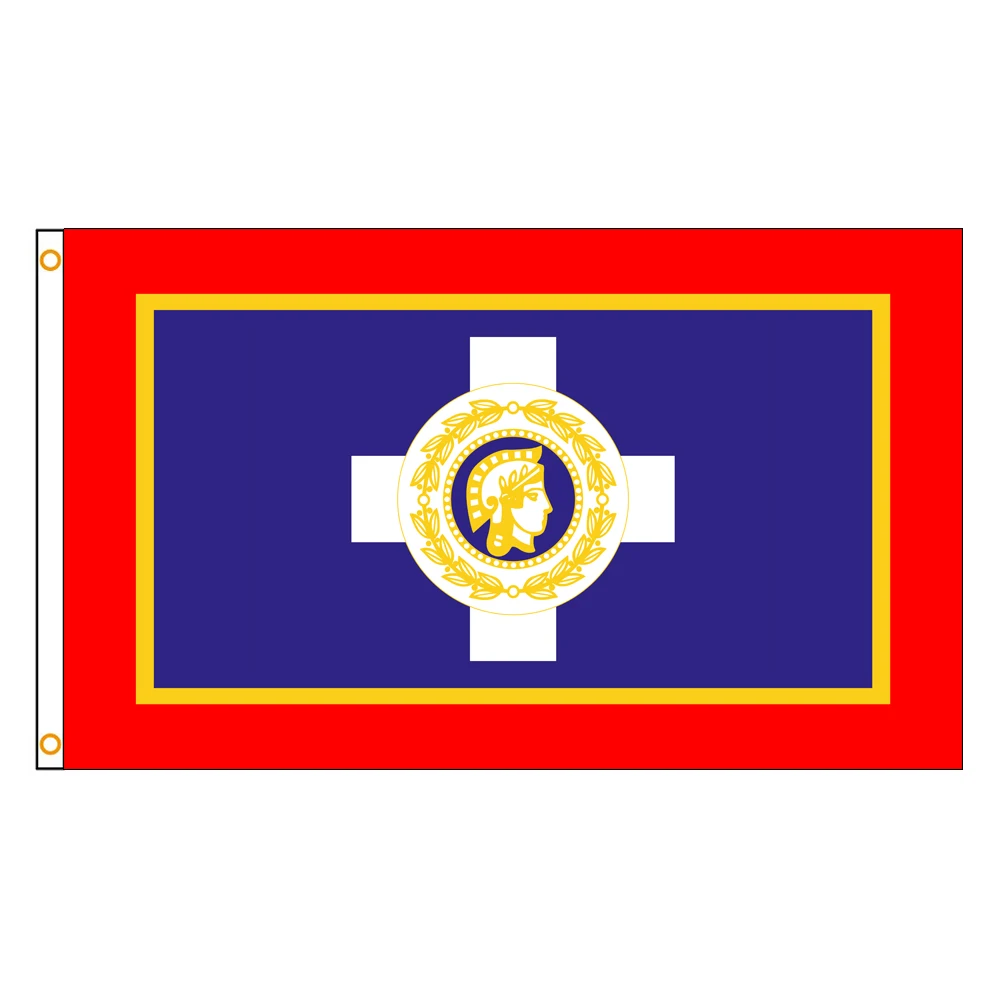 3x5 Ft Athens Flag Vivid Color a City of Greece Flags Polyester with Brass Grommets