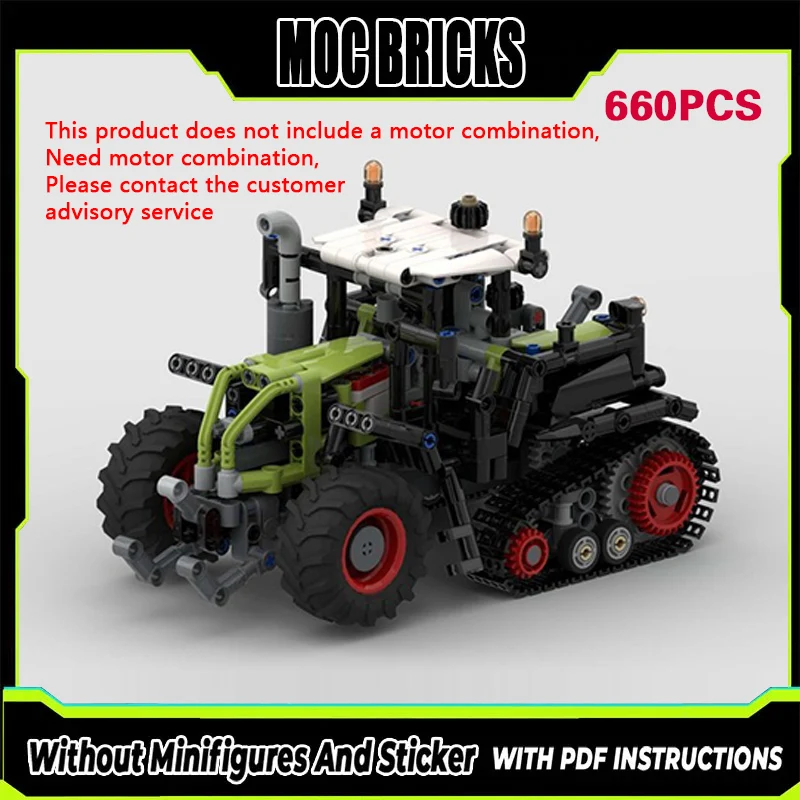 

Конструктор City Car Model MOC: Модульный Тяжелый Трактор из Строительных Блоков – Технологичный Подарок для Детей, Набор для Сборки на Праздники