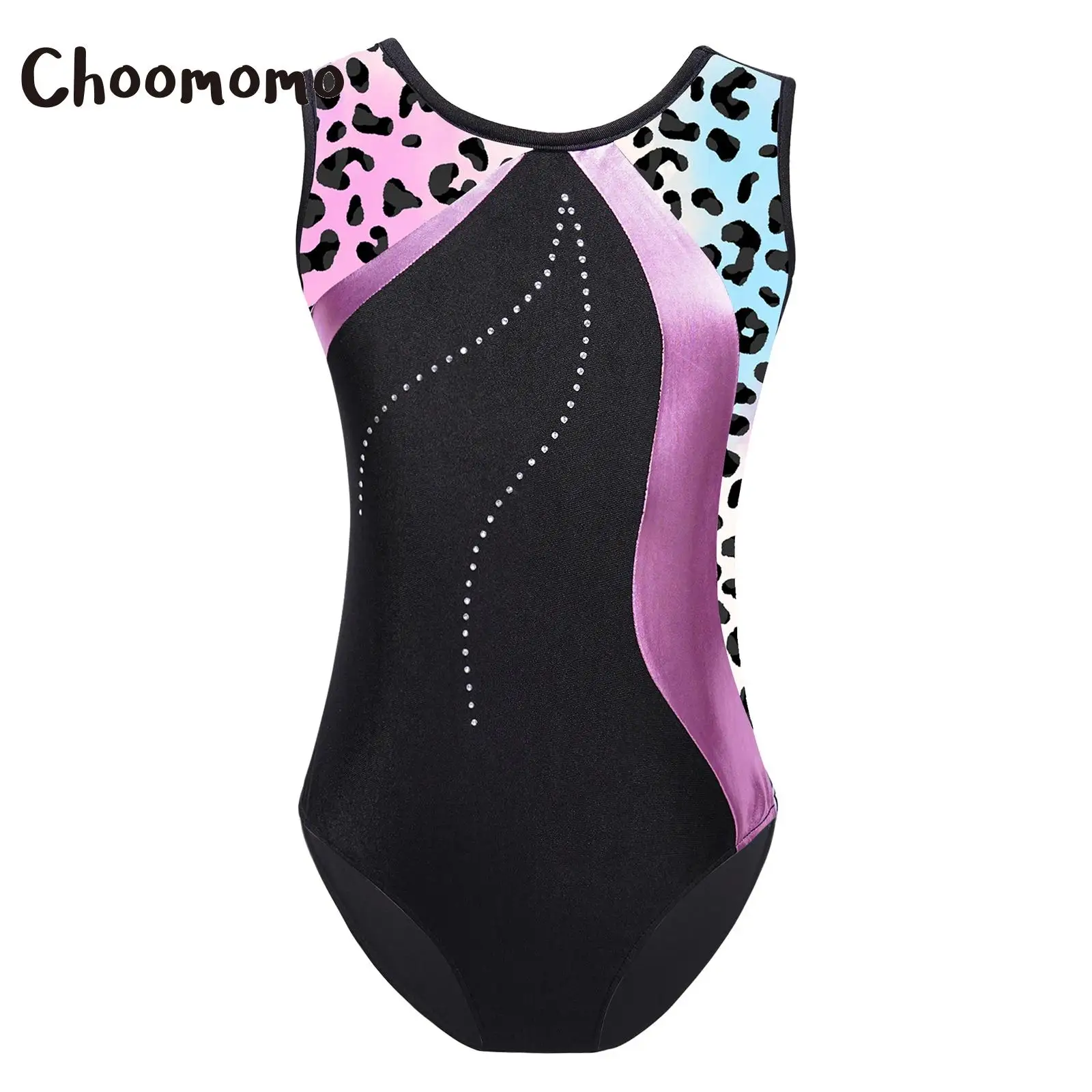 

Kids Girls Sleeveless Gymnastics Leotards One-Piece Ballet Dance Training Sports Workout Unitard Athletic Bodysuit Dancewear