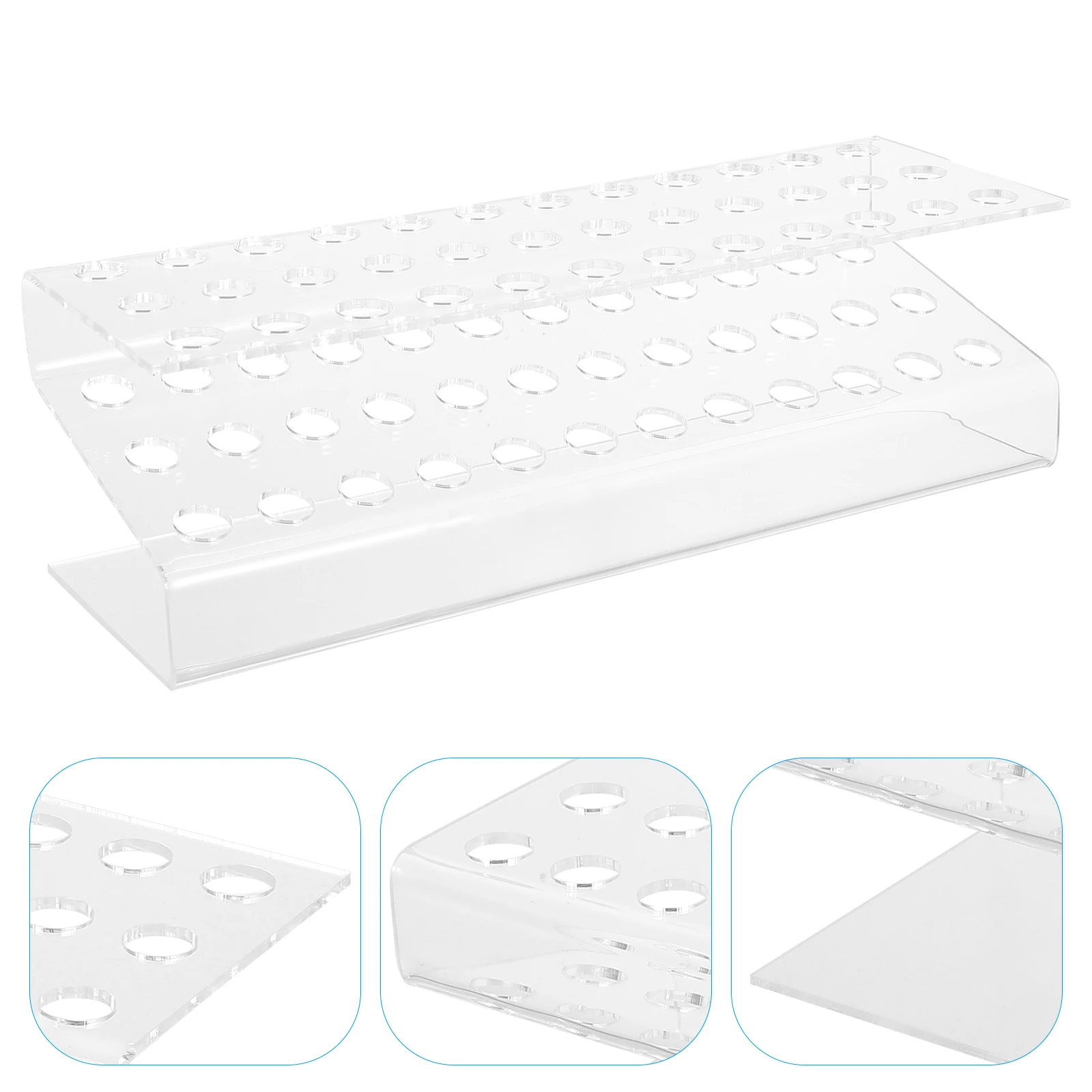 

Clear Acrylic Holder Desk Stand Acrylic Pen Stand 36 Holes Sturdy for Pencils Brushes Markers Stationery Storage ganizer