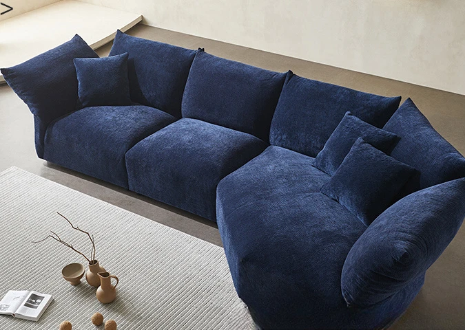 Petal sofa, fabric special-shaped curved sofa combination