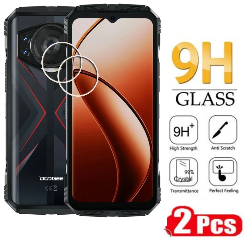 2PCS 9H HD Tempered Glass FOR Doogee S118 6.6"Doogee S118Pro Doogee S118 S118 Pro S Cyber Pro Camera Lens Protector Cover Film